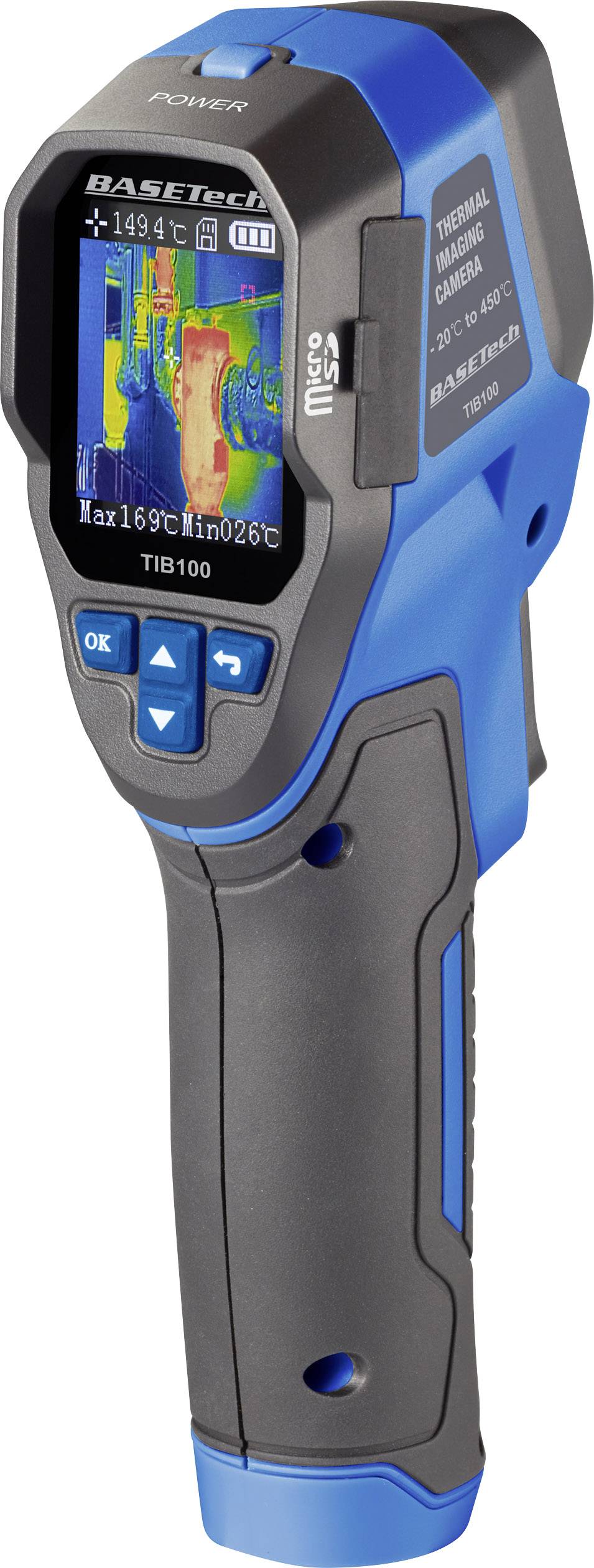 Basetech  Wärmebildkamera  -20 bis 450 °C 32 x 32 Pixel 9 Hz integrierte Digitalkamera