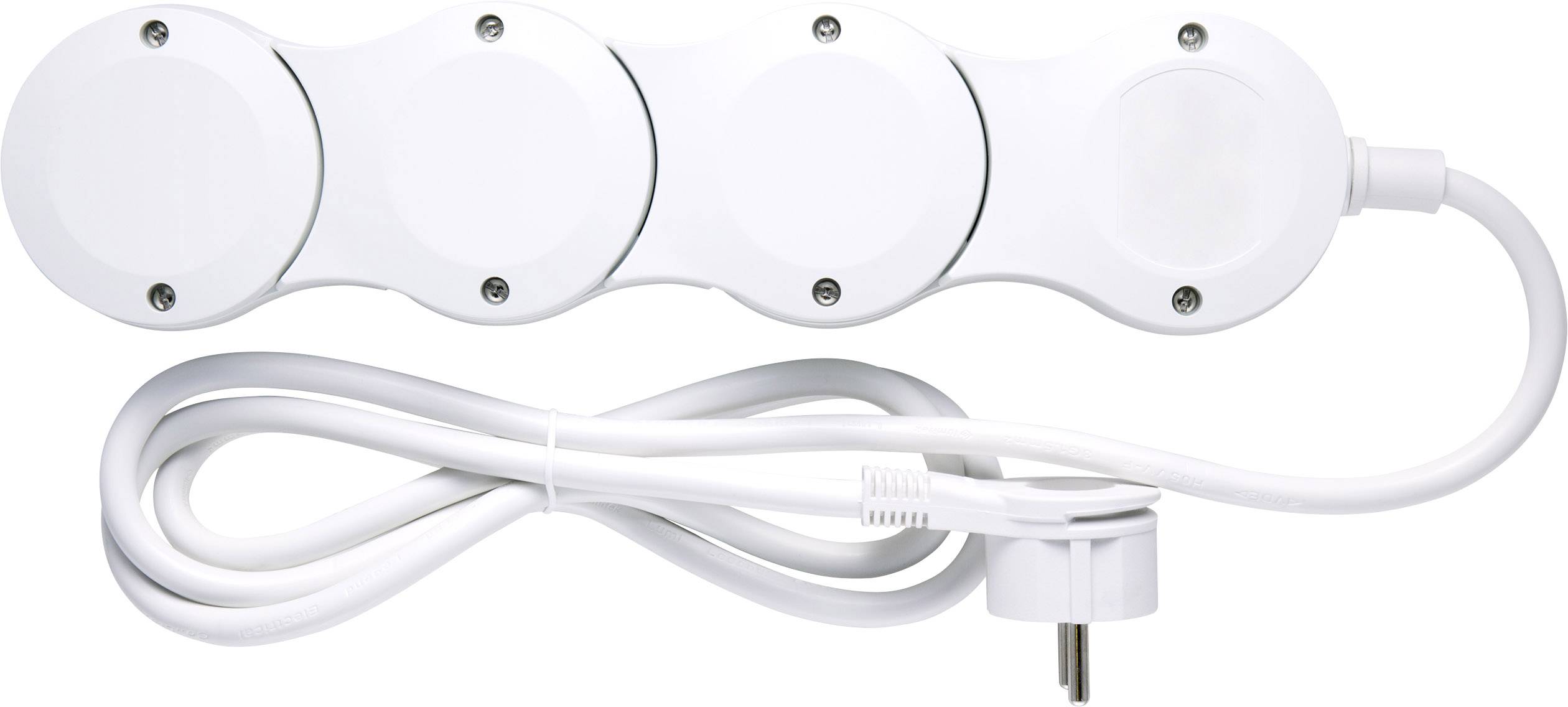 Basetech BT-1911220 WiFi-Steckdosenleiste 3fach Weiß Flachstecker 1St.