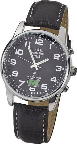 Funk Armbanduhr MTGA-10681-21L (Ø) 41mm Silber Gehäusematerial=Metall Material (Armband)=Leder