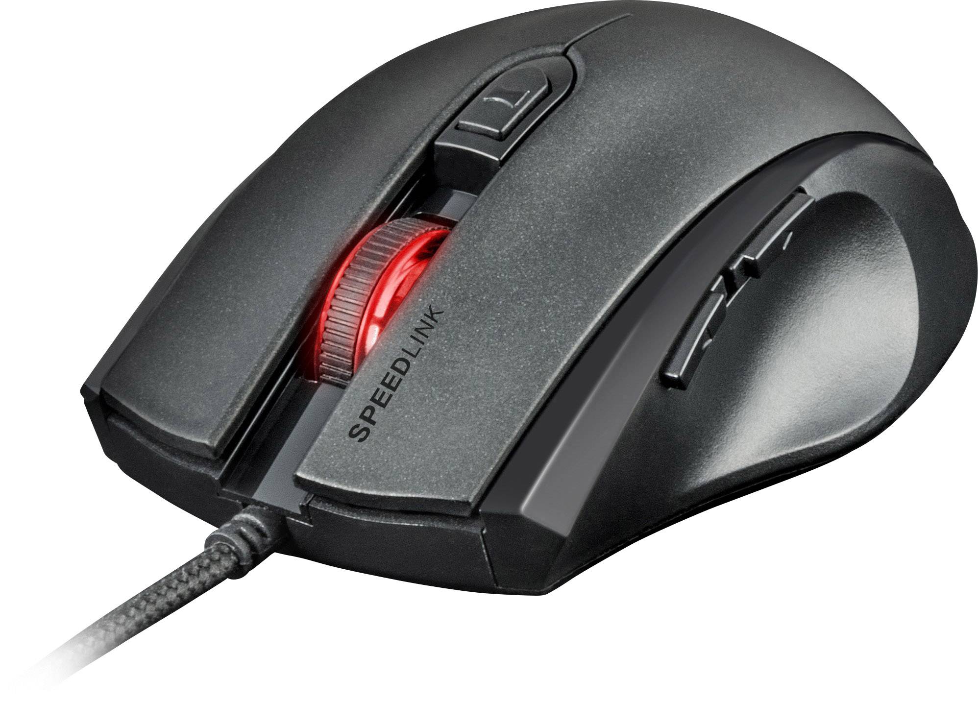 SpeedLink Assero USB Gaming-Maus Optisch Beleuchtet Schwarz, Grau