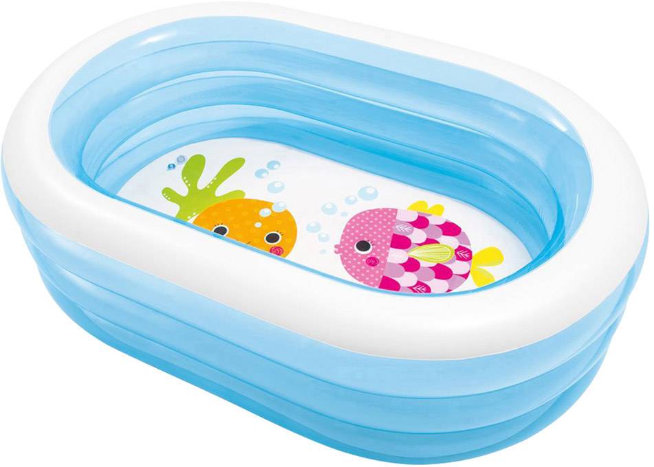 Ovaler Kinderpool mit Fischmotiv