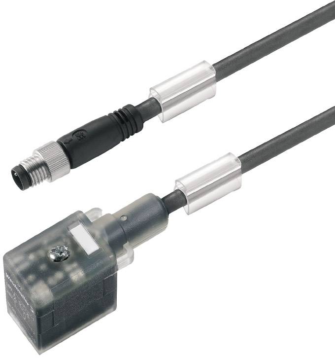 Zwei elektrische Kabel mit unterschiedlichen Steckverbindern: eines quadratisch, das andere rund. Beide haben Kunststoffummantelungen.