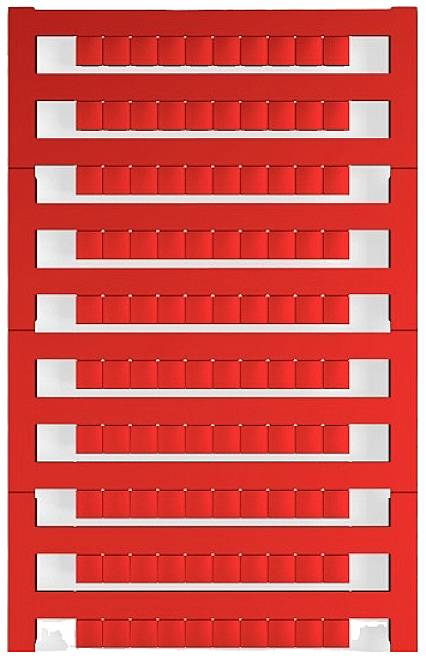 Rote Gebäudefassade mit mehreren horizontalen Fensterreihen; moderne Architektur.