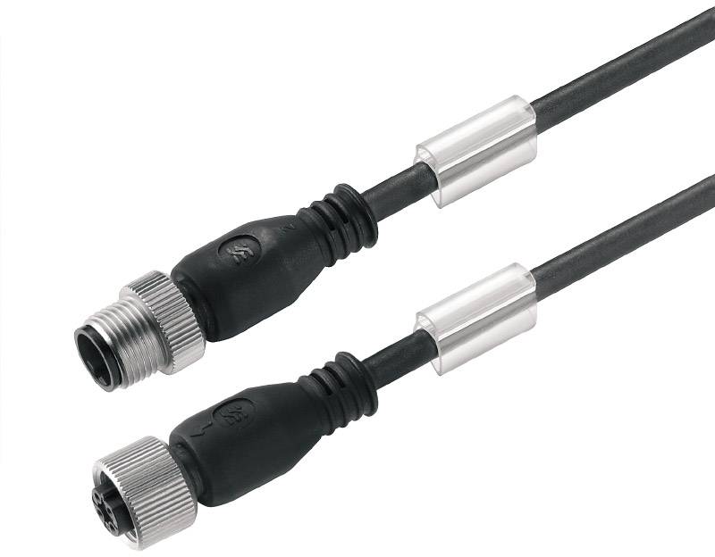 Zwei schwarze, L-förmige Elektroanschlüsse mit metallischen Gewinden und Kabeln, die zur Verbindung oder Stromversorgung verwendet werden.