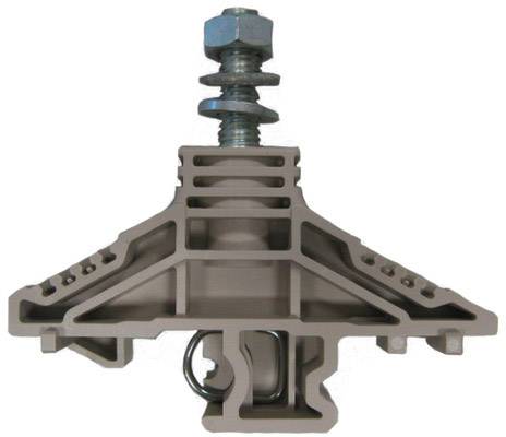 Weidmüller 1319050000 Bolzenklemme 35mm Bolzenanschluss Dunkelbeige 25St.