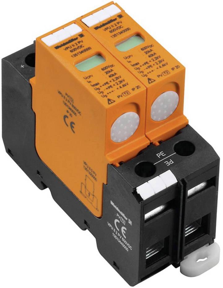 Weidmüller 1351340000 VPU II 2 PV 600V DC Überspannungsschutz-Ableiter steckbar 12.5 kA 1St.