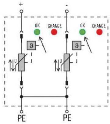 Weidmüller 1351340000 VPU II 2 PV 600V DC Überspannungsschutz-Ableiter steckbar 12.5 kA 1St.
