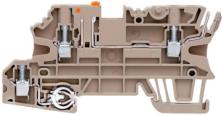 Weidmüller 1357440000 Prüftrenn-Reihenklemme 4mm Schrauben Beige 50St.