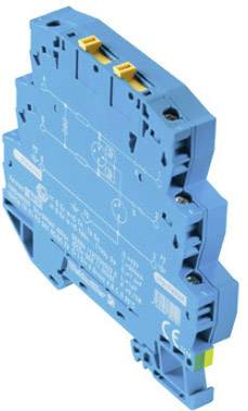 Ein blaues, elektrisches Verbindungselement mit CE-Kennzeichnung, seitlich abgebildet, zeigt Anschlüsse und technische Details.