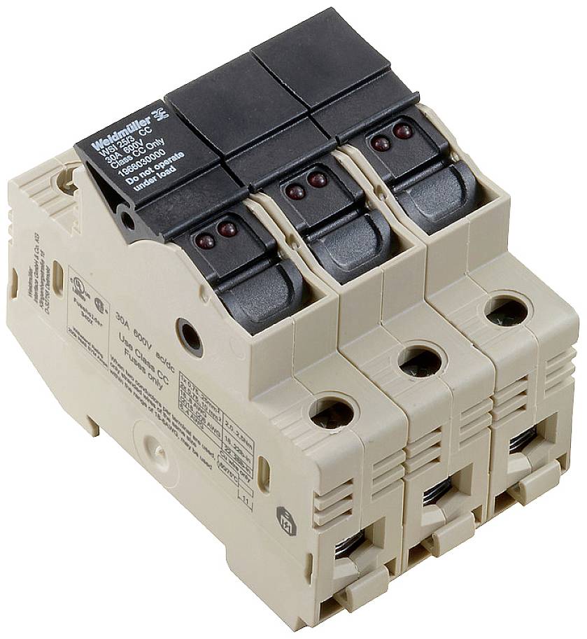 Weidmüller 1444220000 Sicherungsreihenklemme Schrauben Dunkelbeige 4St.