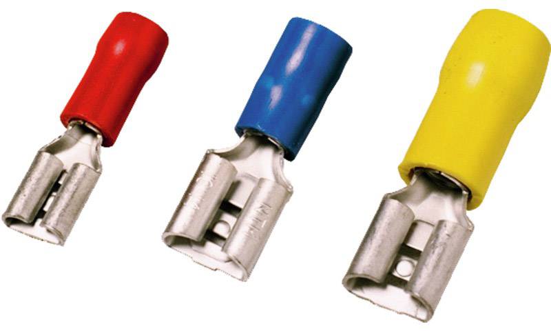 Weidmüller 1491740000 Flachsteckhülse Steckbreite: 2.8 mm Steckdicke: 0.8 mm Teilisoliert Blau 100 St.
