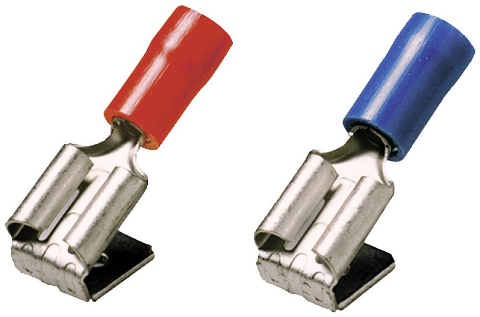 Weidmüller 1491780000 Flachsteckhülse Steckbreite: 6.3 mm Steckdicke: 0.8 mm Teilisoliert Blau 100 St.