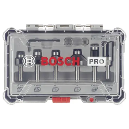 Bosch Accessories Rand- und Kantenfräser-Set, 8-mm-Schaft, 6-teilig 2607017469 Bosch Accessories Rand- und Kantenfräser-Set, 8-mm-Schaft, 6-teilig 2607017469