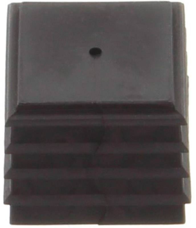 Dunkles Mikrofonmodul mit quadratischer Form und einer zentralen Öffnung auf der Oberseite, geeignet für Audioaufnahmen.