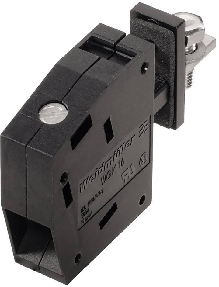 Schwarzer mechanischer Endschalter mit Hebelarm und Schraubbefestigung, verwendet zur Steuerung von Maschinenbewegungen.