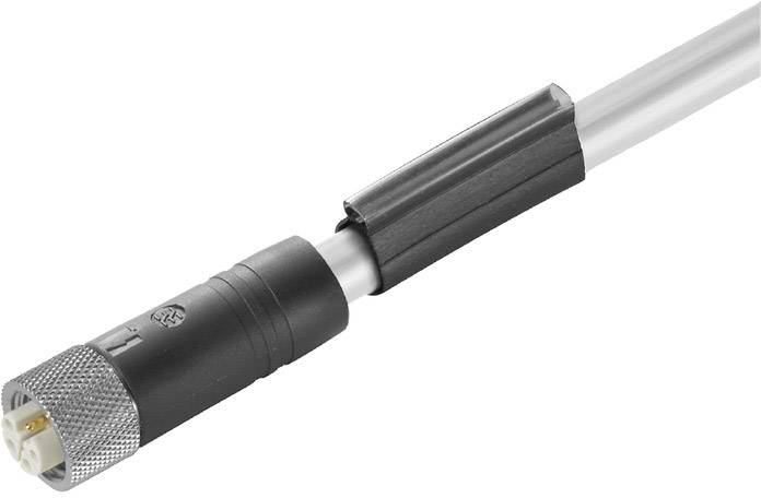 Ein Koaxialkabel mit Stecker, das zur Signalübertragung in Audio- oder Videoanwendungen genutzt wird.