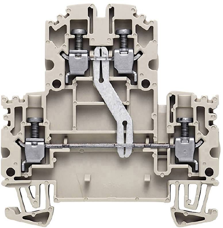 Weidmüller 2515410000 Reihenklemme 4mm Schrauben Dunkelbeige 100St.