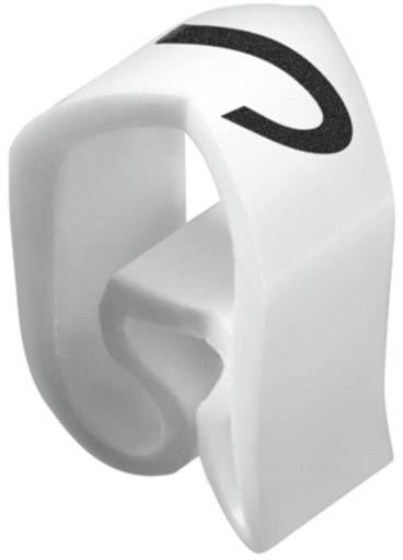 Weißer, gebogener Papierclip mit schwarzer Zahl '2' auf der Vorderseite.
