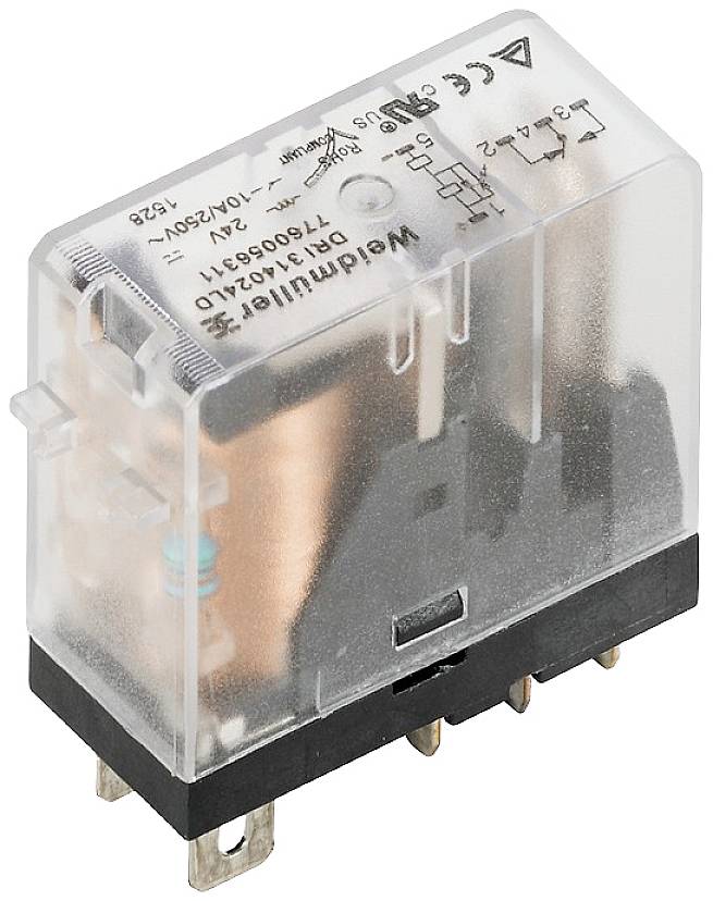 Weidmüller DRI314024 Steckrelais 24 V/DC 10A 1 Wechsler 20St.