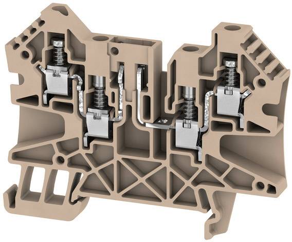 Weidmüller 2436360000 Prüftrenn-Reihenklemme 6mm Schrauben Beige 50St.