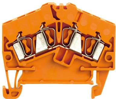 Weidmüller 1706080000 Durchgangsreihenklemme 2.5mm Zugfeder Orange 100St.