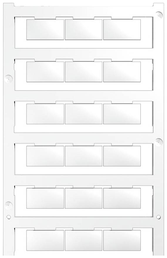 Leere Patchpanel-Abdeckung mit sechs Reihen, geeignet zur Aufnahme von Modulen in Netzwerkverkabelungssystemen.