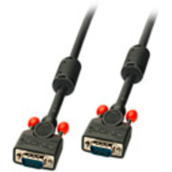 LINDY 36381 VGA Cable [1x VGA plug - 1x VGA plug] Black 40.00 m