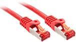 Rotes Netzwerkkabel, doppelt abgebildet, mit RJ45-Steckern an beiden Enden, für Datenverbindungen in Computernetzwerken.