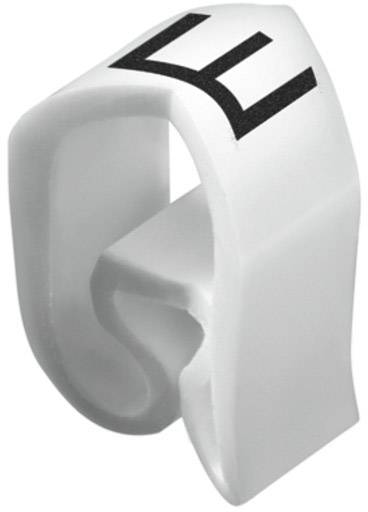 Weiße Kabelmarkierung mit schwarzem 'L'.