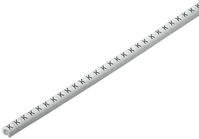 Stab mit weißen Hintergrund und schwarzem 'X'-Muster entlang der gesamten Länge. Geeignet zur Dekoration oder als Markierungselement.