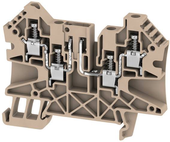 Weidmüller 2436420000 Prüftrenn-Reihenklemme 6mm Schrauben Beige 50St.