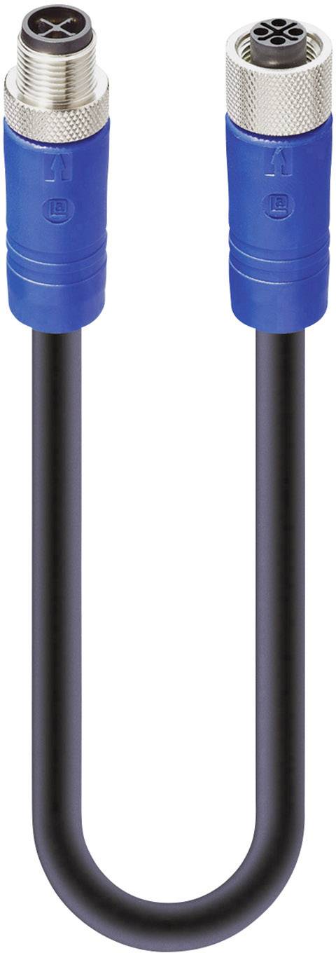 Lumberg Automation 934853084 Sensor-/Aktor-Anschlussleitung M12 Stecker, gerade, Buchse, gerade 2.00m Polzahl Sensoren: 3+PE 1St.