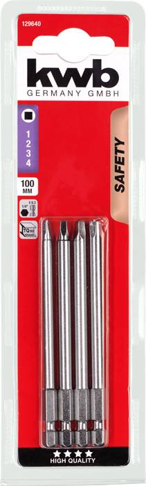 kwb 129640 129640 Vierkant-Bit Stahl 4 St.