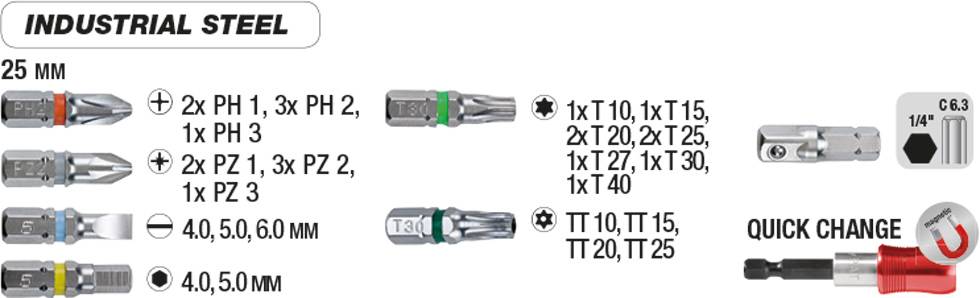 Kwb 162710 Bit-Set 32teilig