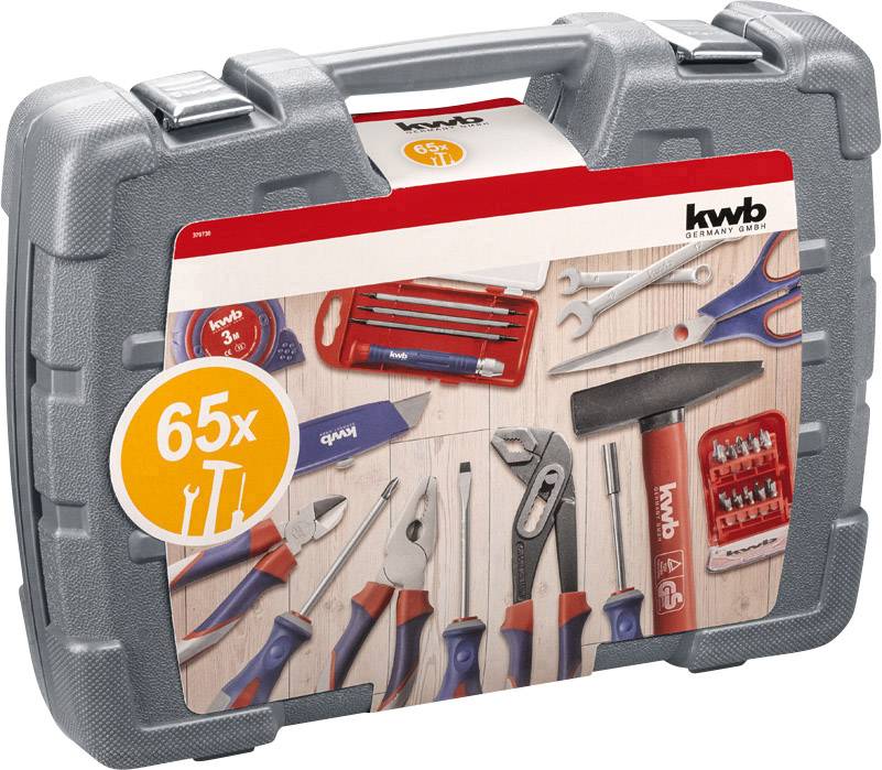 Kwb 370730 Werkzeugkoffer bestückt 65teilig