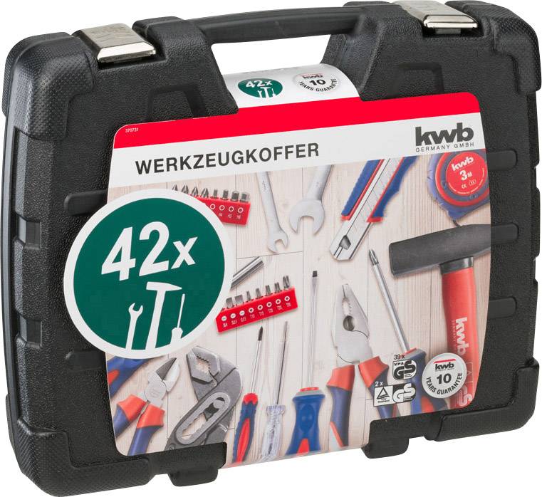 Kwb 370731 Werkzeugkoffer bestückt 42teilig