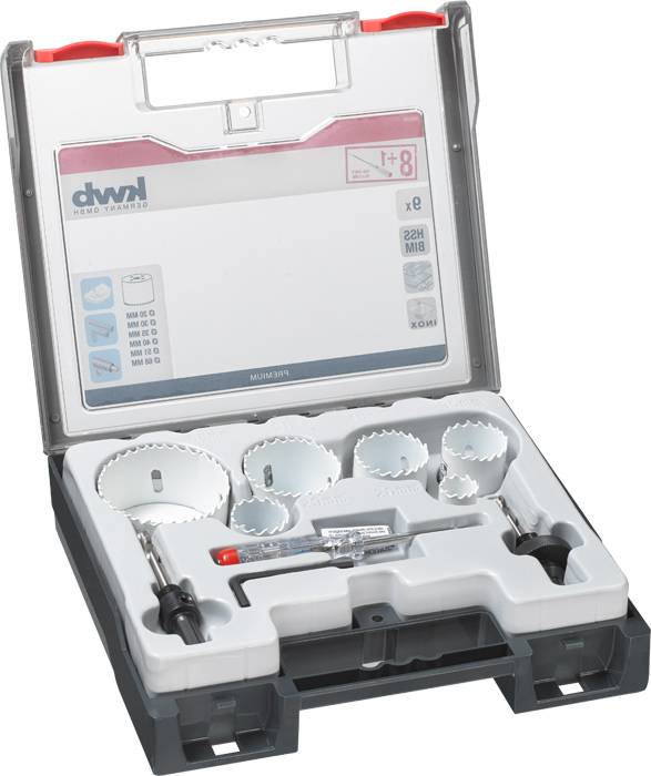 Kwb 598220 Lochsägen-Set 9teilig 20 mm, 30 mm, 35 mm, 40 mm, 51 mm, 68mm C45 1St.