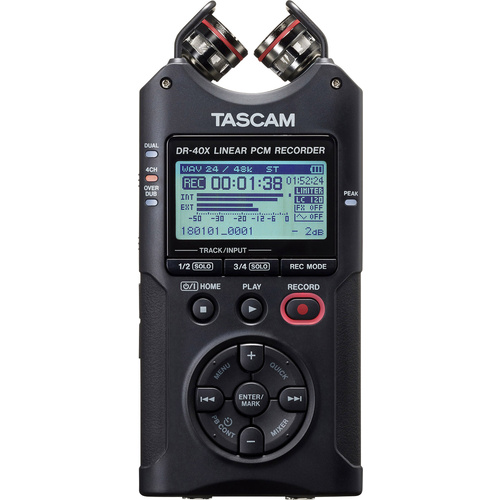 Tascam DR-40X Audio-Recorder Schwarz