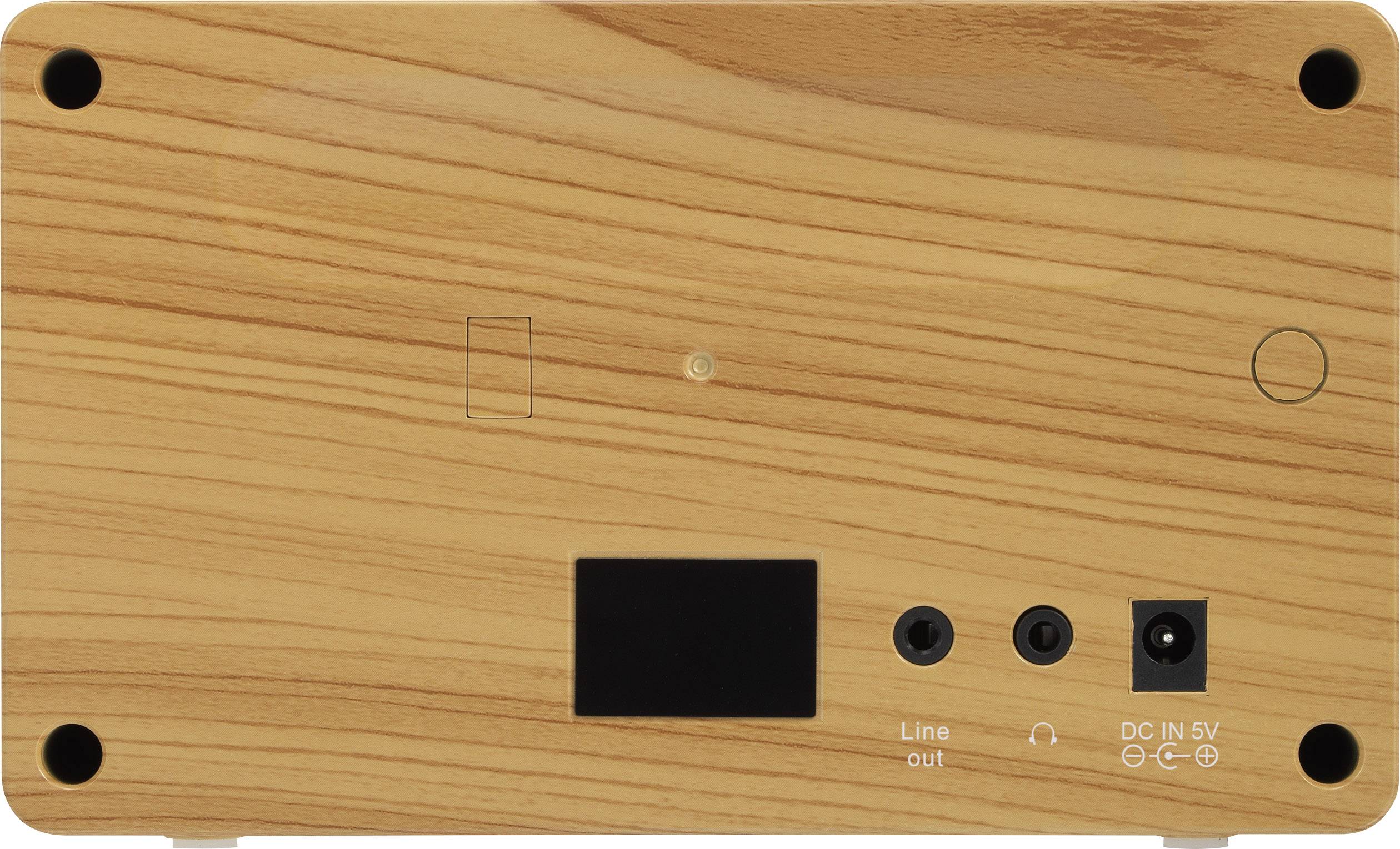 Renkforce RF-IR-MONO1 WOOD Internet Tischradio Internet Bluetooth®, AUX, Internetradio, WLAN DLNA-fähig Holz, Weiß