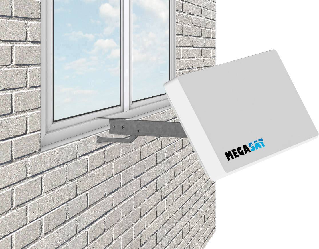 MegaSat D1 Profi-Line SAT Antenne Weiß