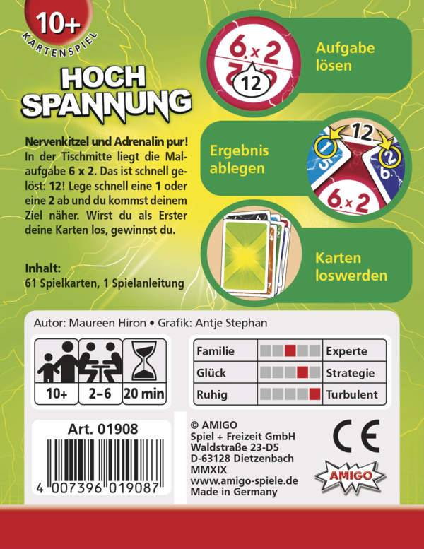 Amigo Hochspannung 01908 Anzahl Spieler (max.): 6