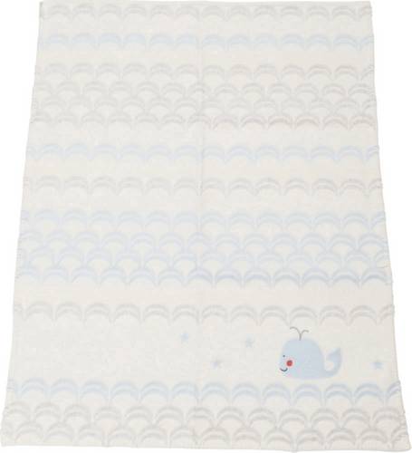 Baby- und Kinderdecke Finn Wal 65 x 90cm