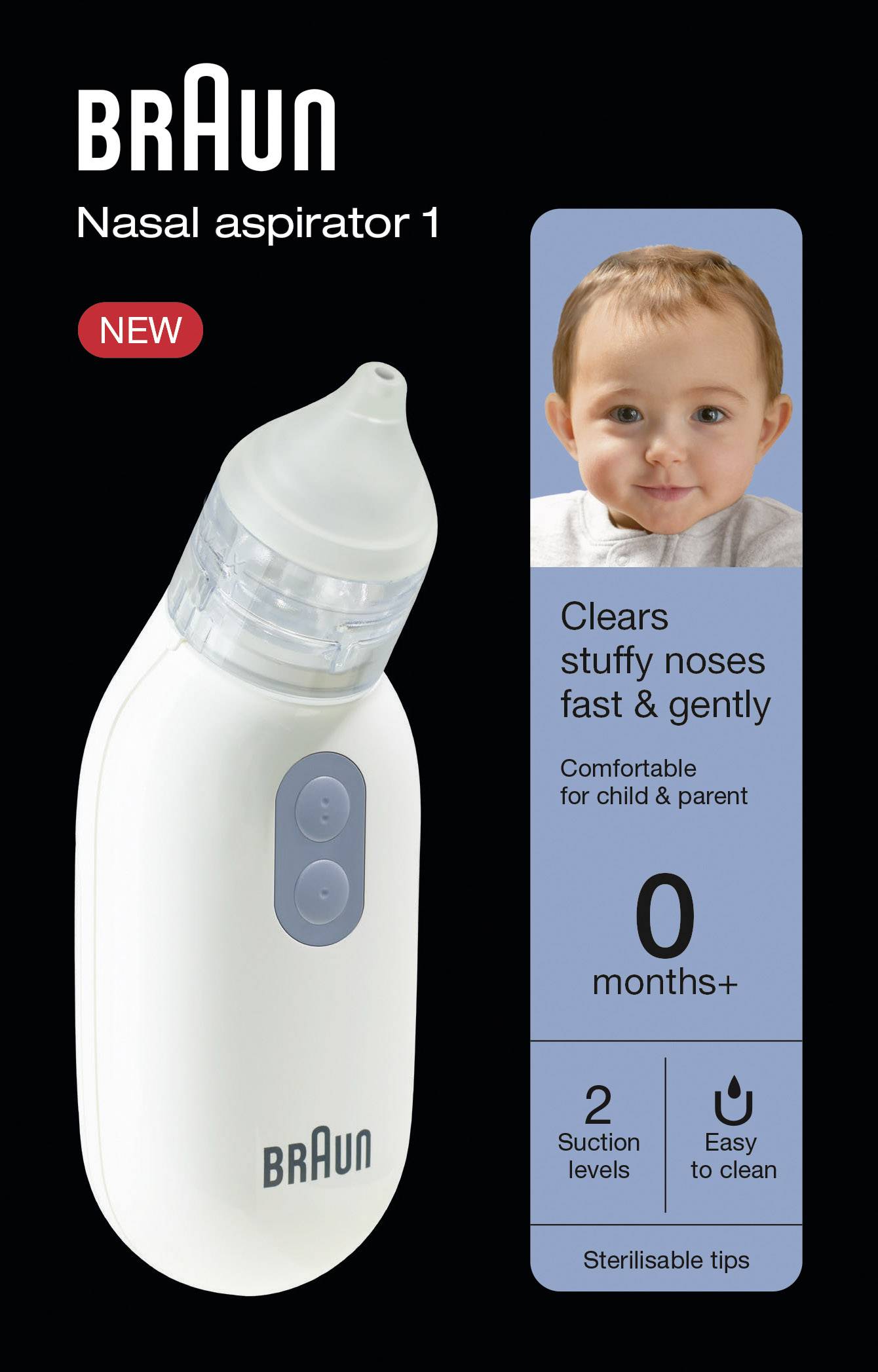 Braun Baby-Nasensauger Nasal aspirator1 BNA100EU