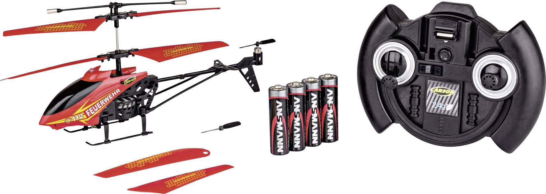 Carson RC Sport Easy Tyrann 180 Feuerwehr RC Doppelrotor Hubschrauber RtR