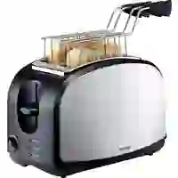 Trisa Crispy Snack Toaster Edelstahl, Schwarz Trisa Crispy Snack Toaster Edelstahl, Schwarz