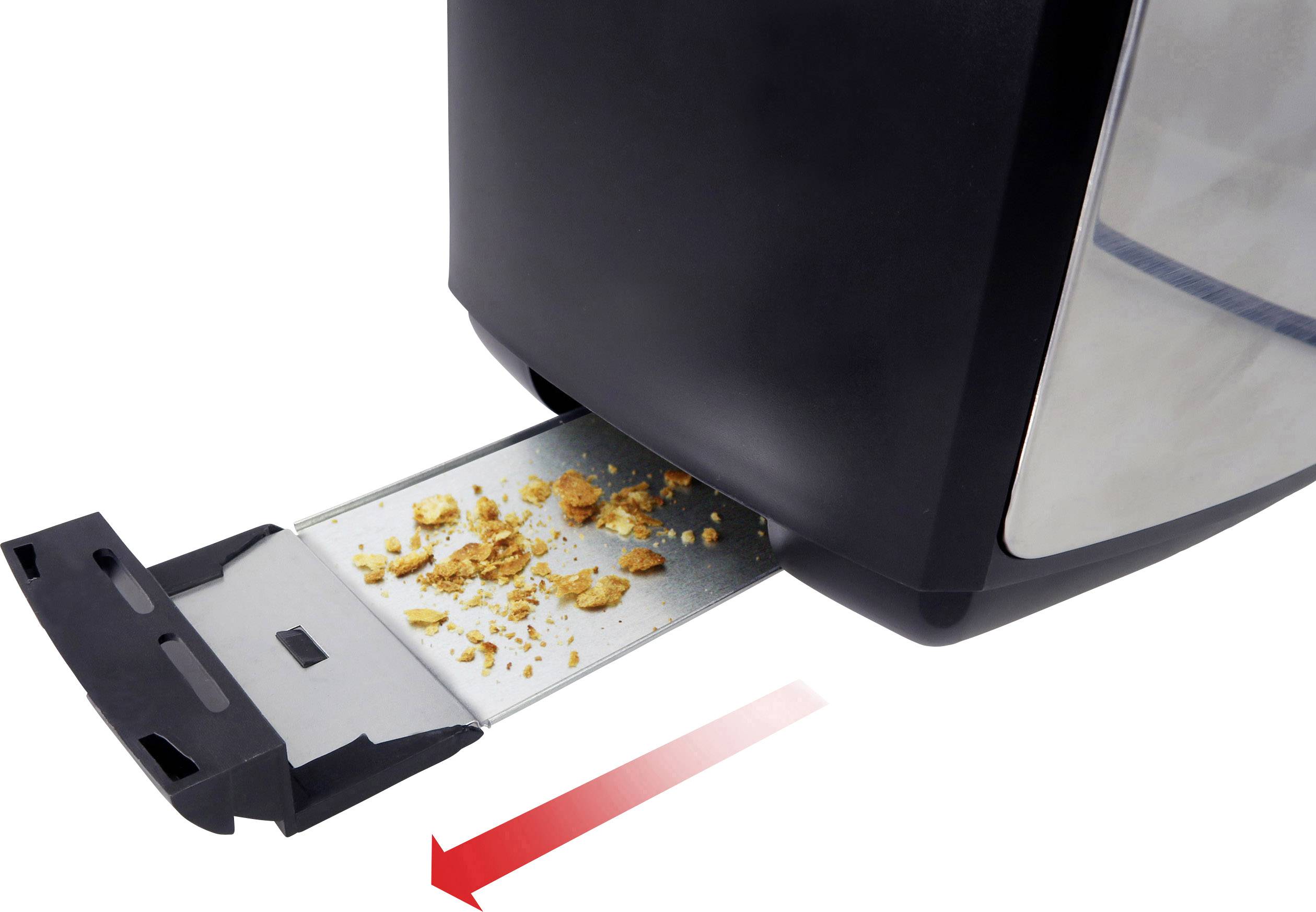 Trisa Crispy Snack Toaster Edelstahl, Schwarz