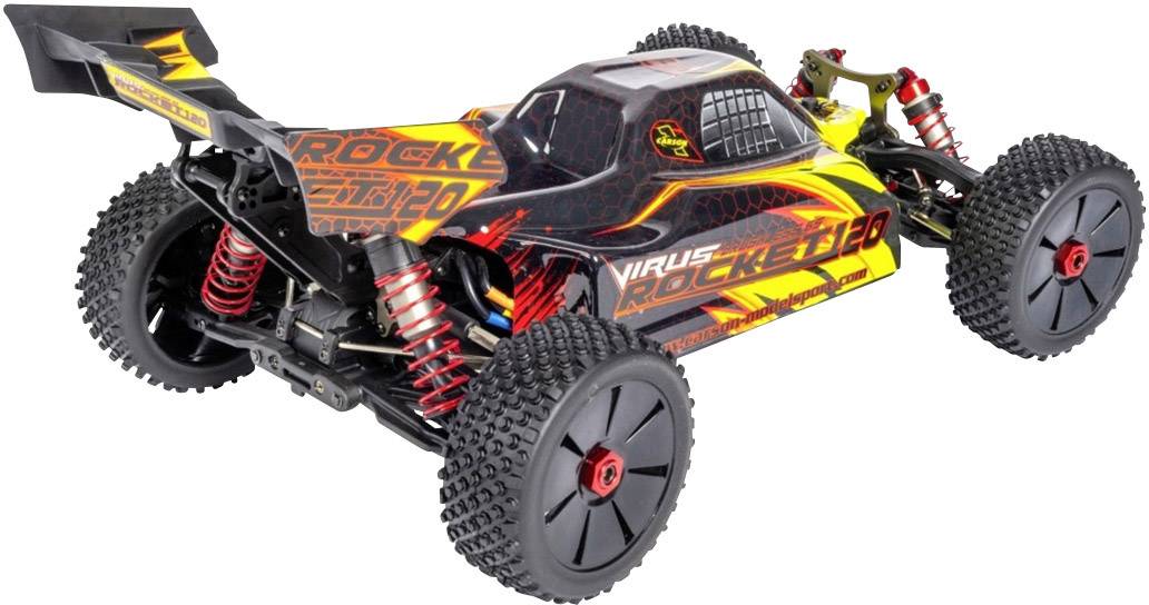 Carson Modellsport Virus 6S 120 km/h Brushless 1:8 RC Modellauto Elektro Buggy Allradantrieb (4WD) 100% RtR 2,4GHz
