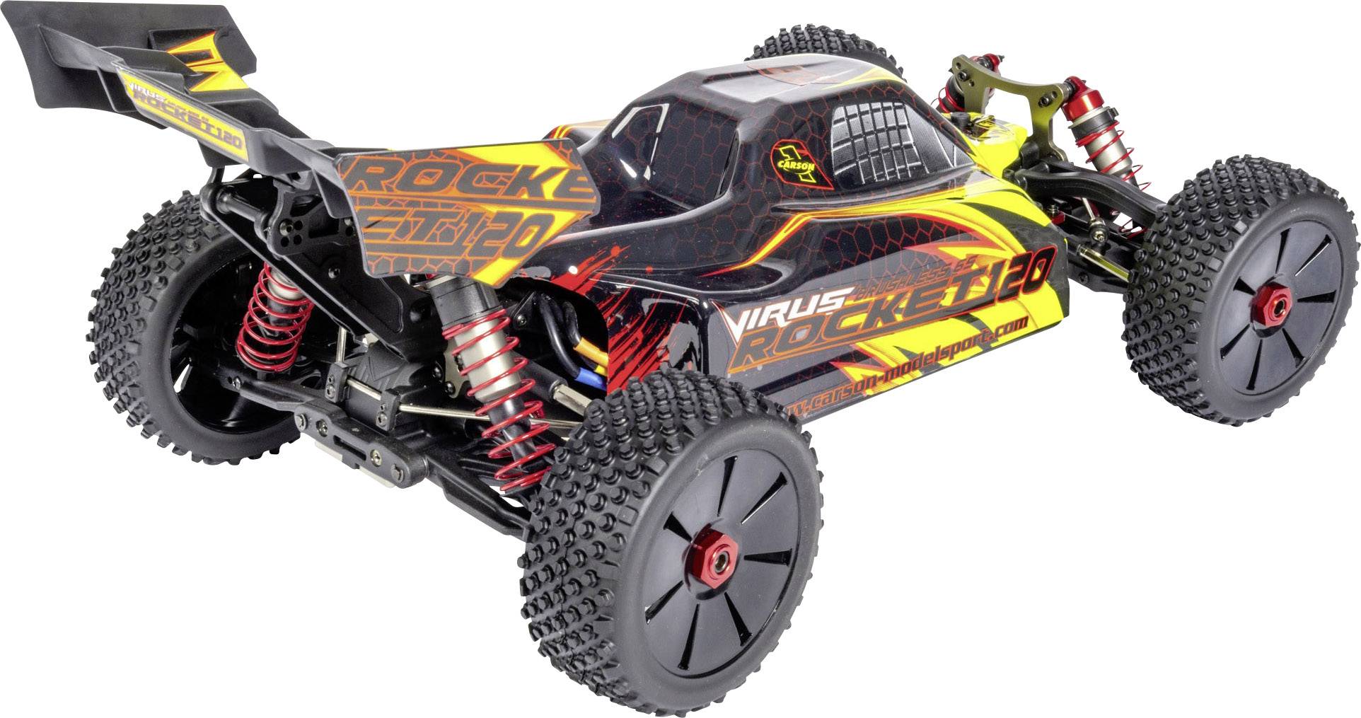 Carson Modellsport Virus 6S 120 km/h Brushless 1:8 RC Modellauto Elektro Buggy Allradantrieb (4WD) 100% RtR 2,4GHz