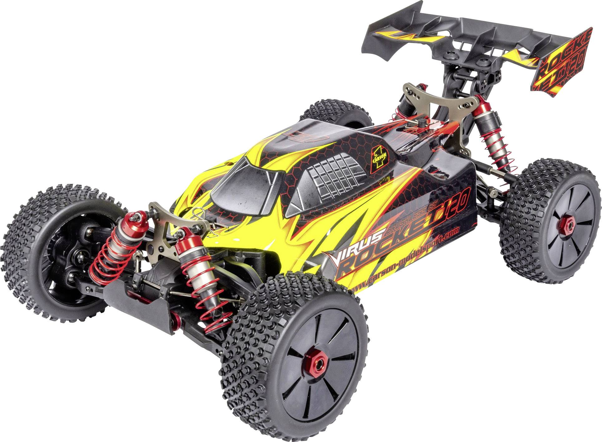 Carson Modellsport Virus 6S 120 km/h Brushless 1:8 RC Modellauto Elektro Buggy Allradantrieb (4WD) 100% RtR 2,4GHz