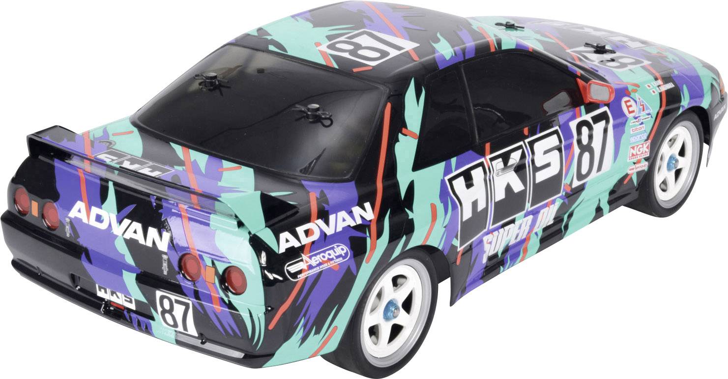 Tamiya TT-01E HKS Nissan Skyline GT-R Brushed 1:10 RC Modellauto Elektro Straßenmodell Allradantrieb (4WD) Bausatz